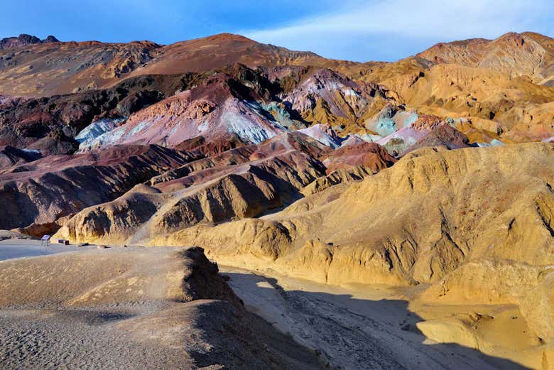 Paleta del artista en el Valle de la Muerte