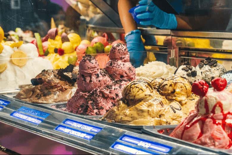 Puesto de helados en Las Vegas