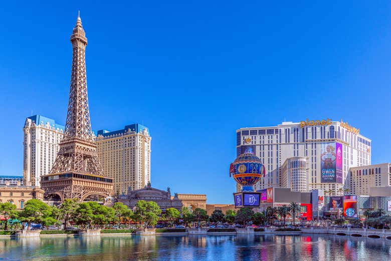 Torre Eiffel en el Hotel París de Las Vegas