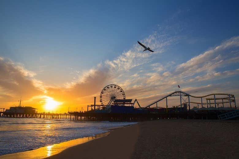 Sunset over Santa Monica