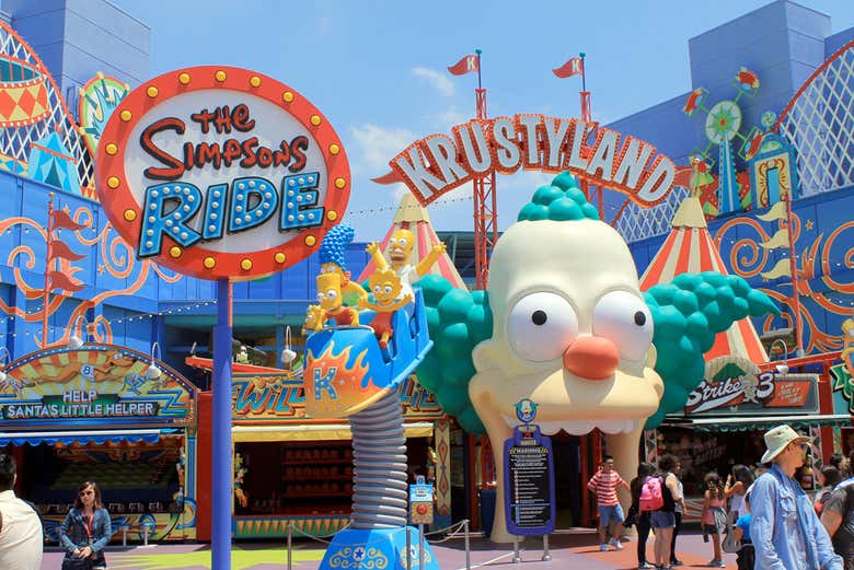 The Simpsons at Universal Studios