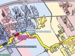 Monorrail de Las Vegas, plano