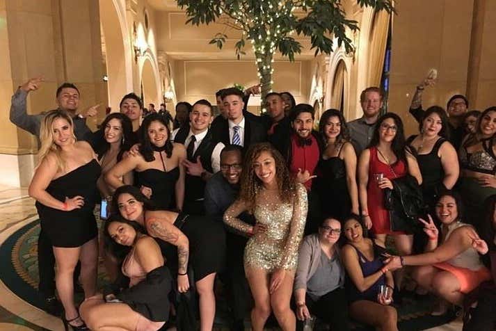 Disfrutando de la fiesta