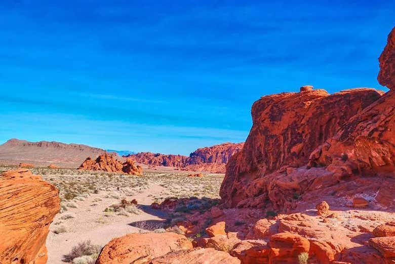 Take in the incredible red-colored landscapes