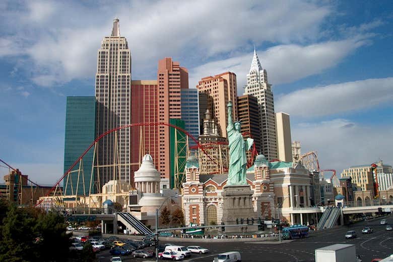 Vista del hotel New York-New York en Las Vegas