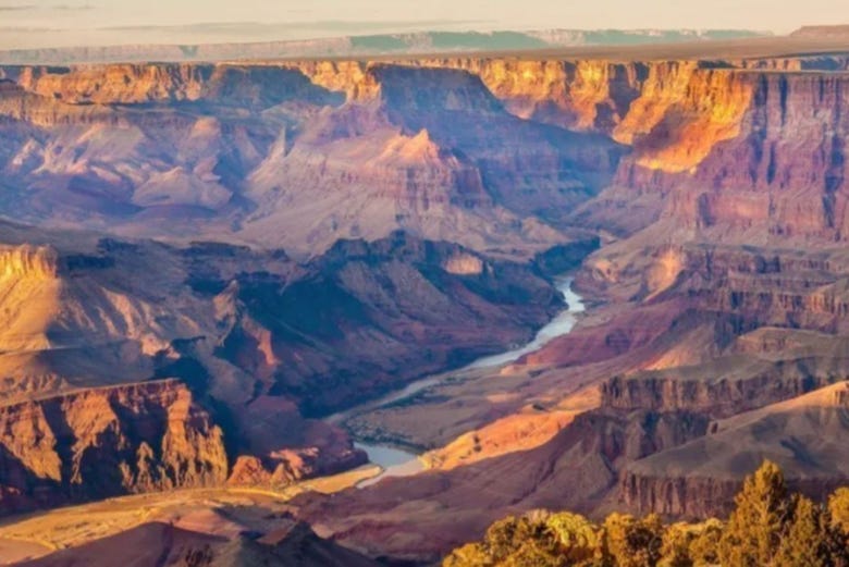 Desfrutando das vistas do Grand Canyon
