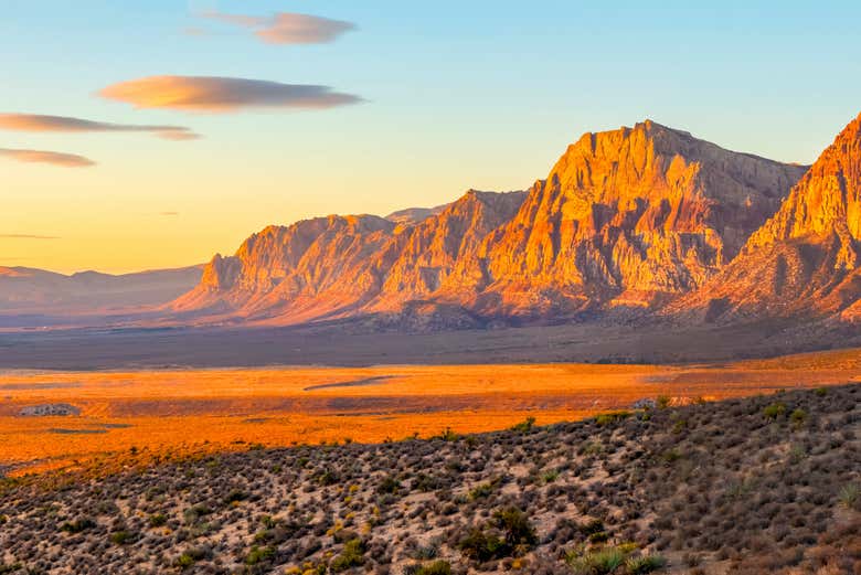Vue panoramique sur le paysage du Red Rock Canyon