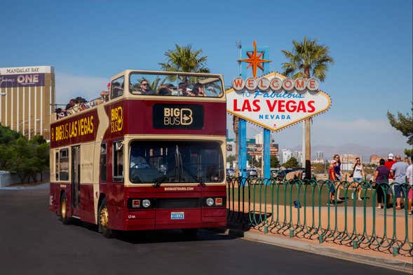 High Roller + Madamme Tussauds + Autobús turístico de Las Vegas