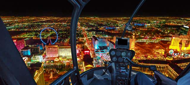 Paseo nocturno en helicóptero por Las Vegas