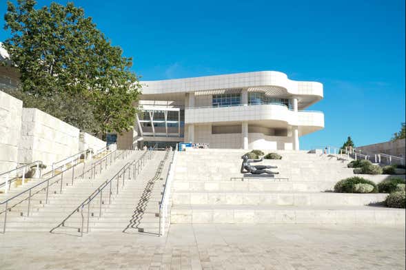 Entrada al Getty Center con audioguía