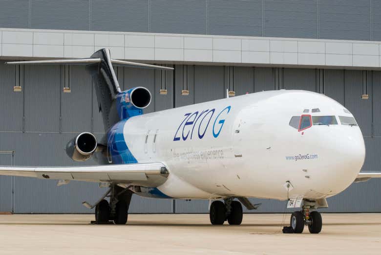 Avião para realizar o voo em gravidade zero