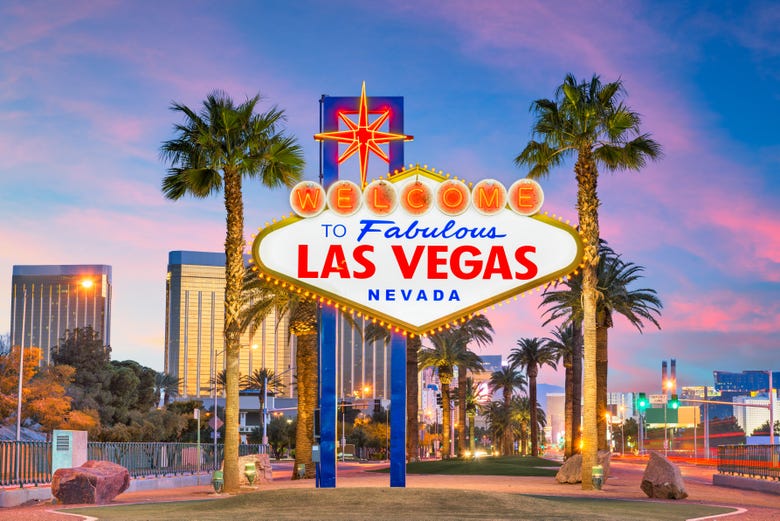 El famoso cartel de Las Vegas