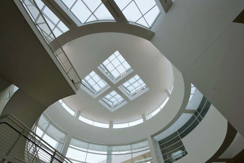 Detalhes dos tetos do Getty Center