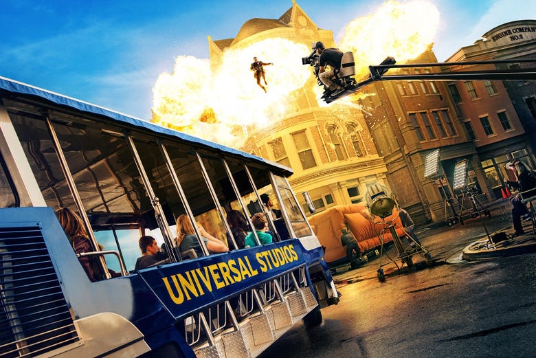 High-action sets at Universal Studios Hollywood