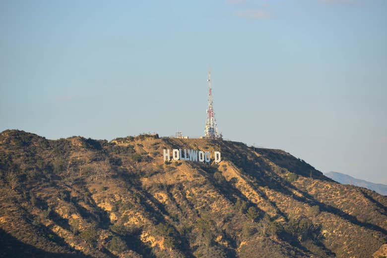 Vue sur les lettres d'Hollywood