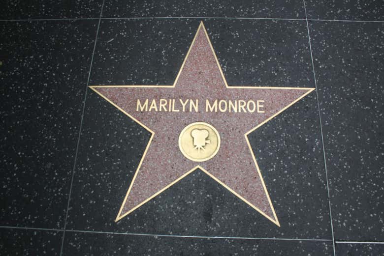 La estrella de Marilyn Monroe