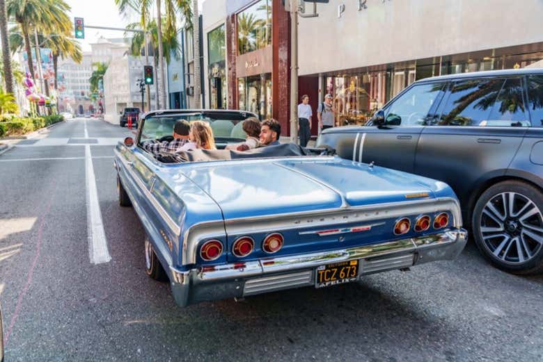 Em uma das principais ruas de Los Angeles