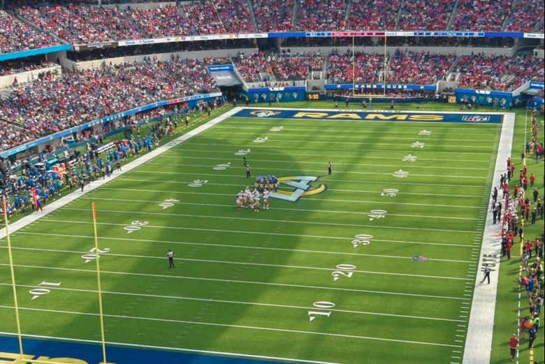 Um jogo do Los Angeles Rams