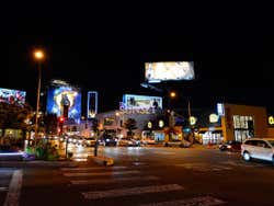 Sunset Boulevard at night