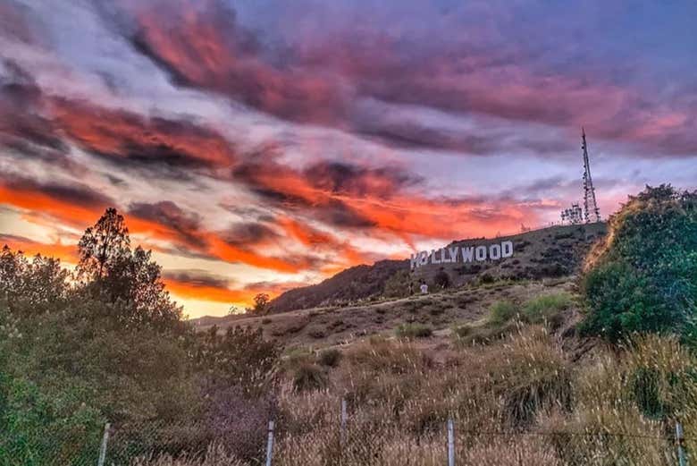Panorámica del cartel de Hollywood