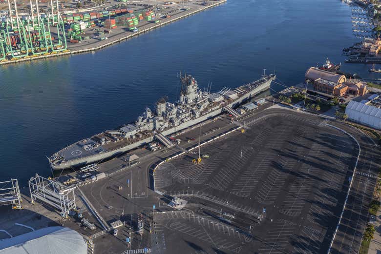 Vista aerea della corazzata