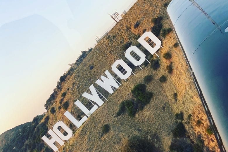 Vistas de Los Ángeles desde la avioneta