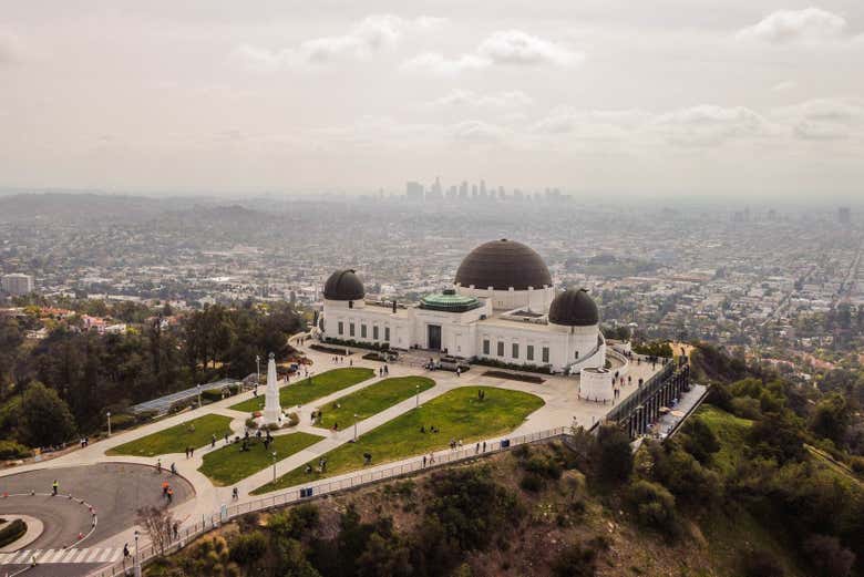 Vista aérea del Observatorio Griffith