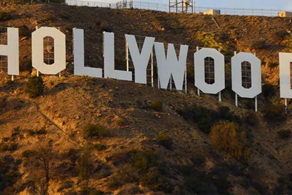 Scritta Hollywood