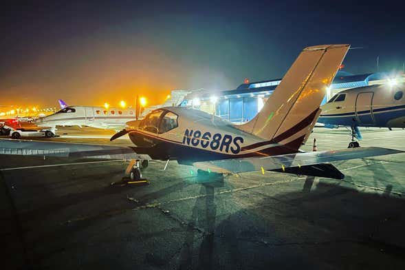 Giro in aeroplano su Los Angeles