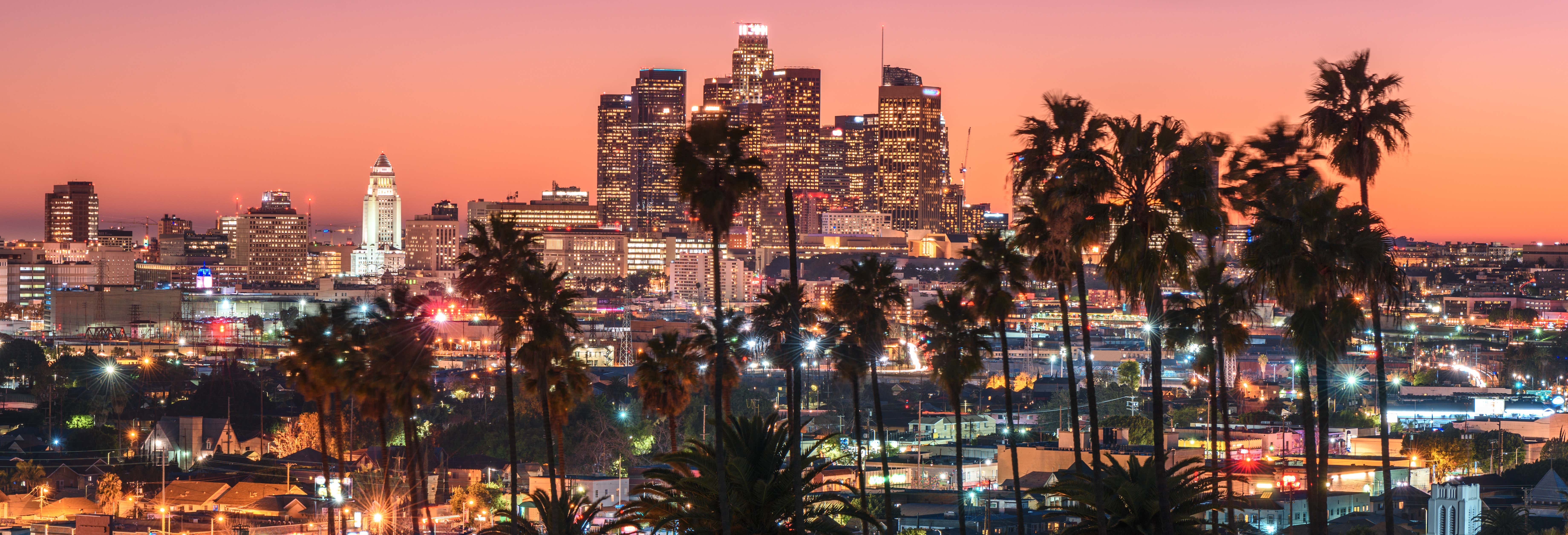 Sightseeing bus in Los Angeles