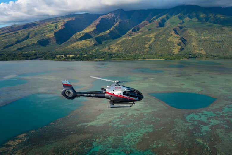 Survolez les récifs de Molokai