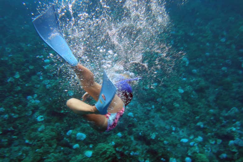 Snorkeling in Lanai