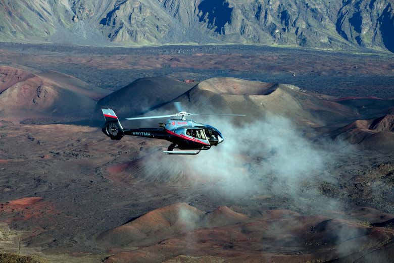 Panoramic views of Haleakala National Park in Maui