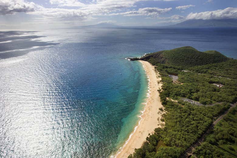 Maui's paradise beaches from the air
