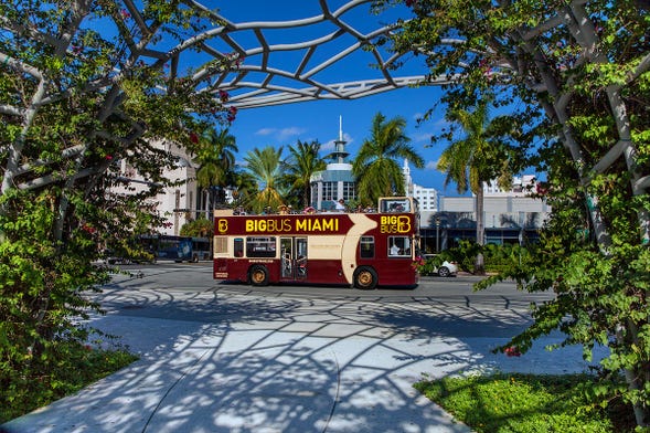 Autobús turístico de Miami + Paseo en barco por las Casas de los Famosos