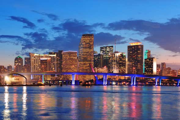 Balade en bateau de nuit à Miami