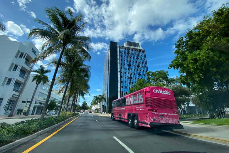 Girovagando per il centro di Miami in autobus