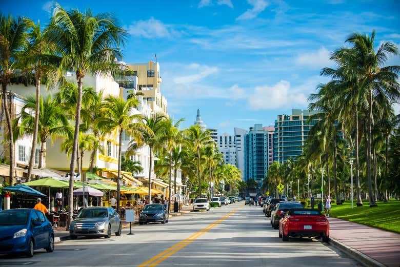 Avenue d'Ocean Drive à South Beach