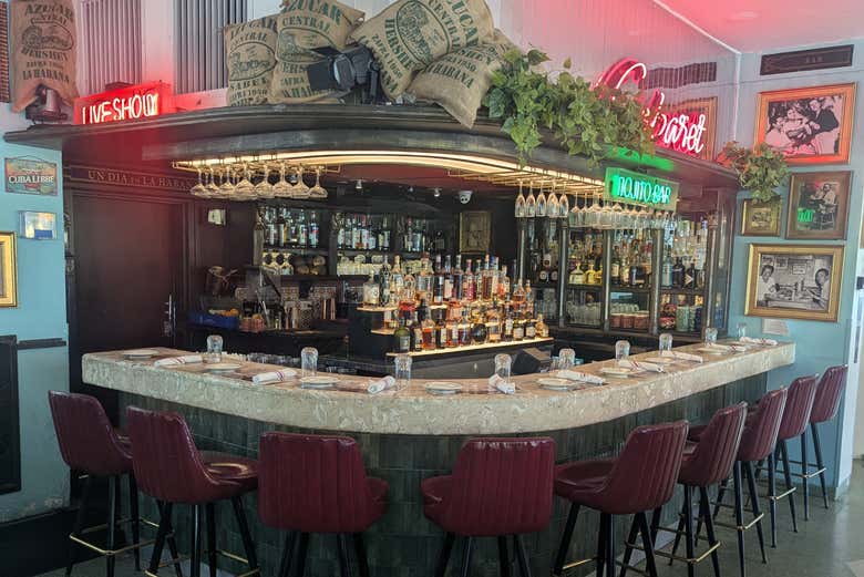 L'un des légendaires bars cubains d'Ocean Drive