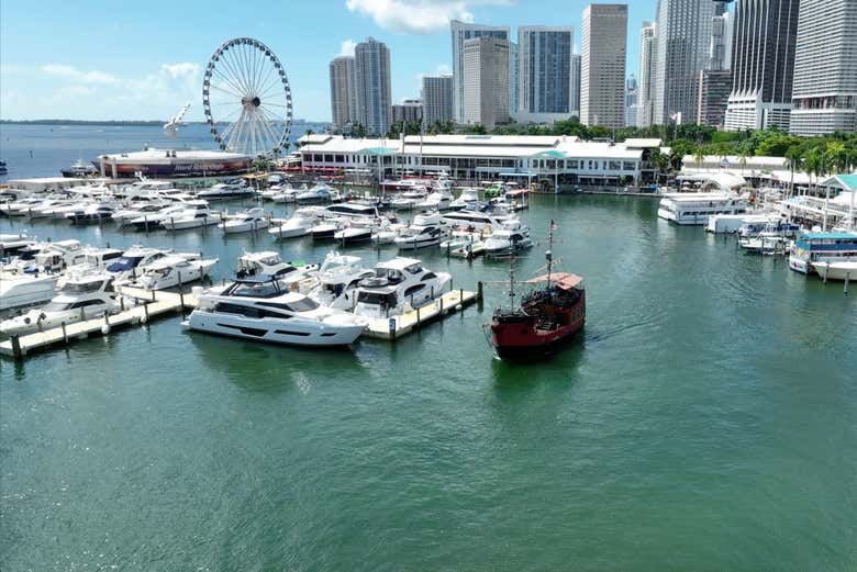 Set off from Miami Port aboard El Loro and explore Biscayne Bay