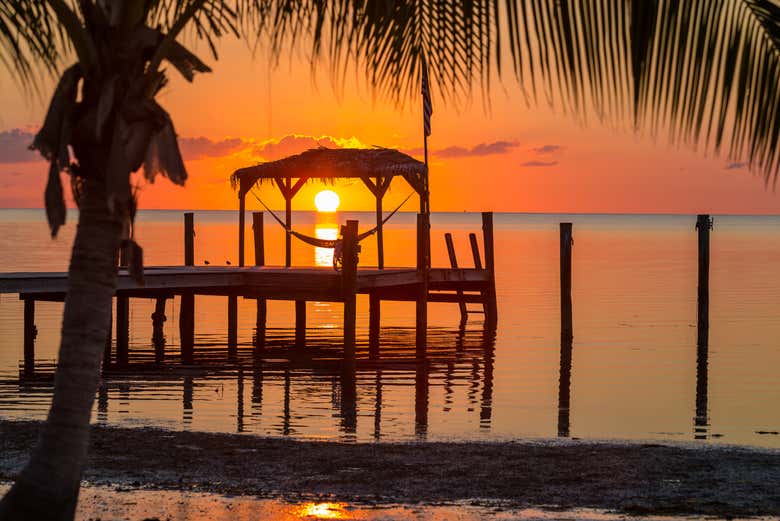 Contemplando o entardecer em Key West