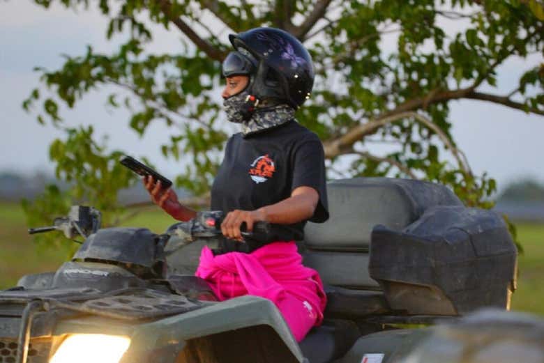 Preparada para comenzar el recorrido