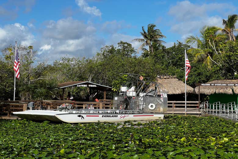 Airboat en parque Everglades