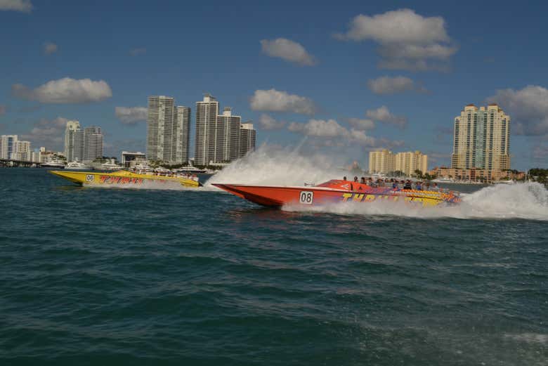 Enjoying the ride around Miami