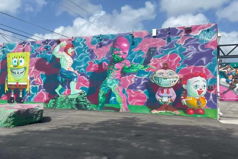 Uno de los murales de Wynwood Walls