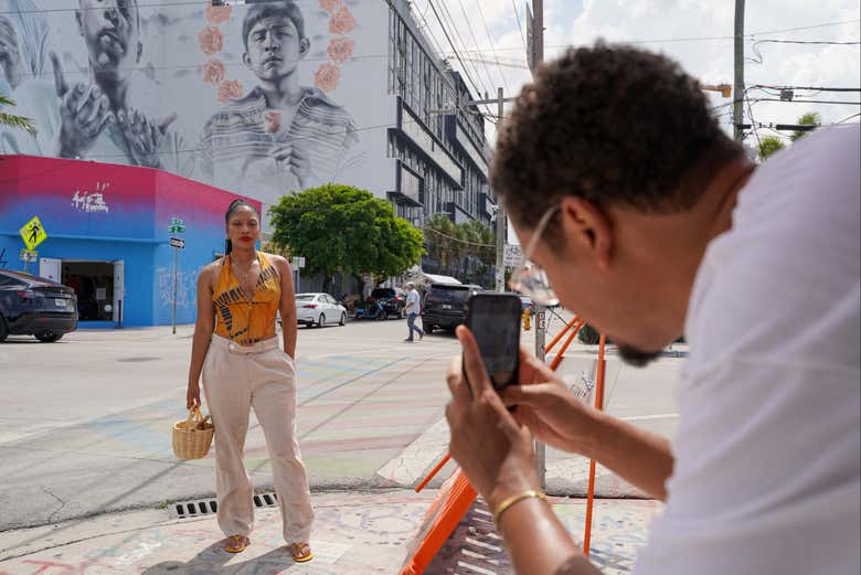 Photo dans une rue de Wynwood