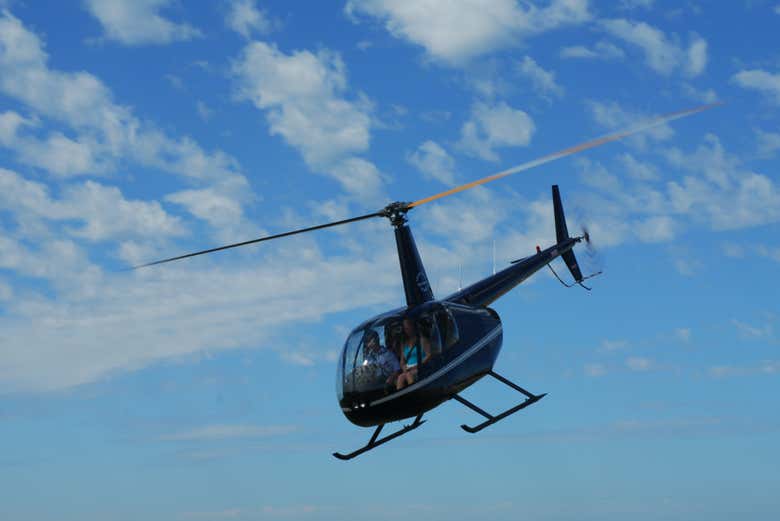 El helicóptero que utilizaremos en este paseo