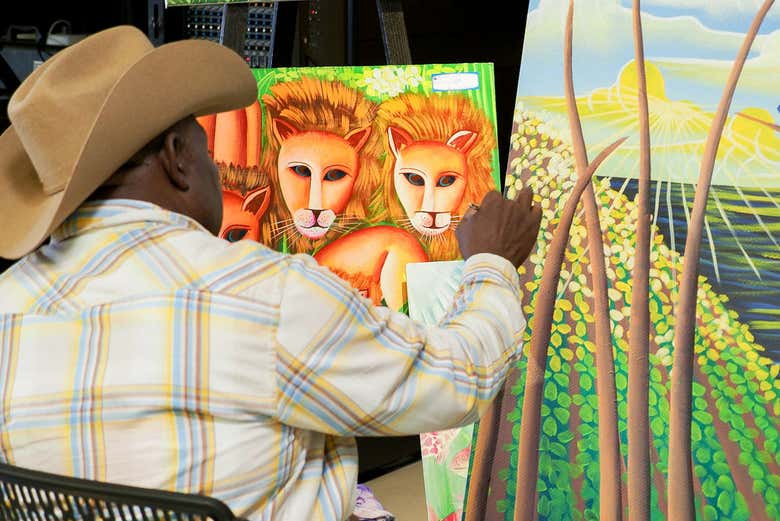 Un peintre dans Little Haiti