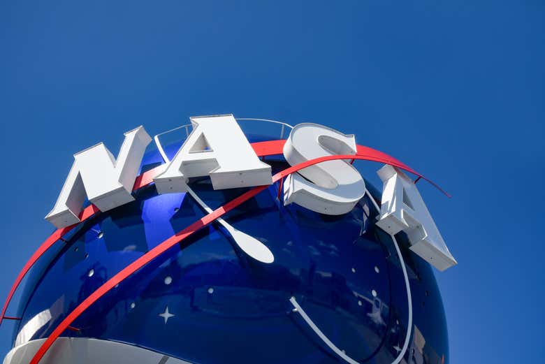 NASA logo at the Space Center