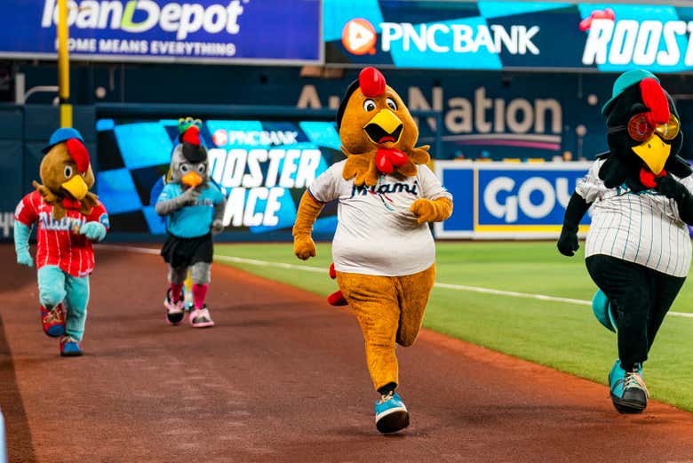Las mascotas animadoras de la MLB